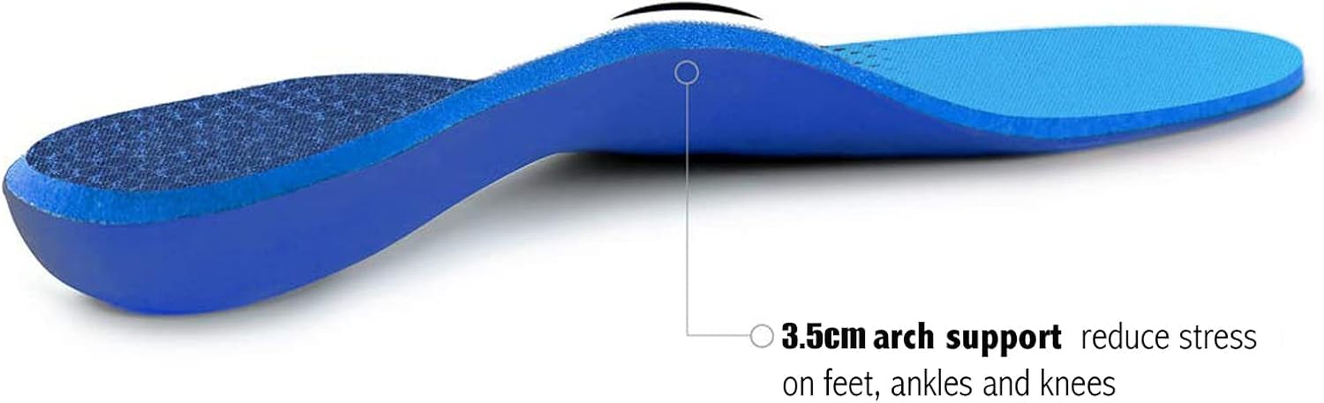 Plantar Fasciitis Feet Insoles Arch Supports Orthotics Inserts Relieve Flat Feet, High Arch, Foot Pain Mens 6-6 1/2 | Womens 8-8 1/2 image number 4