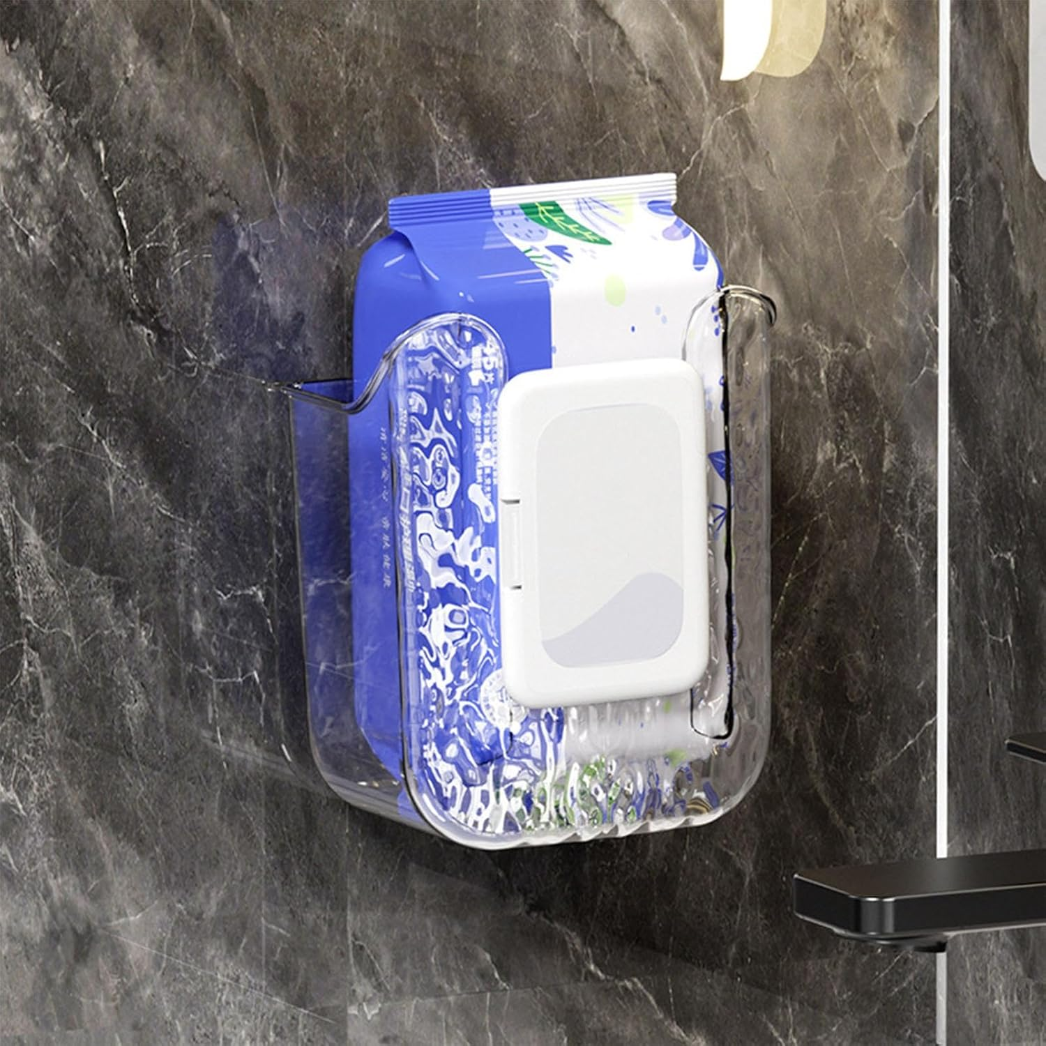 Bathroom Tissue Dispenser, Wall Mounted Wipes Box, Glove Storage Holder, Refillable Heavy Duty, Kitchen Organizer Accessories for Home Front Door Medical and Offices image number 1