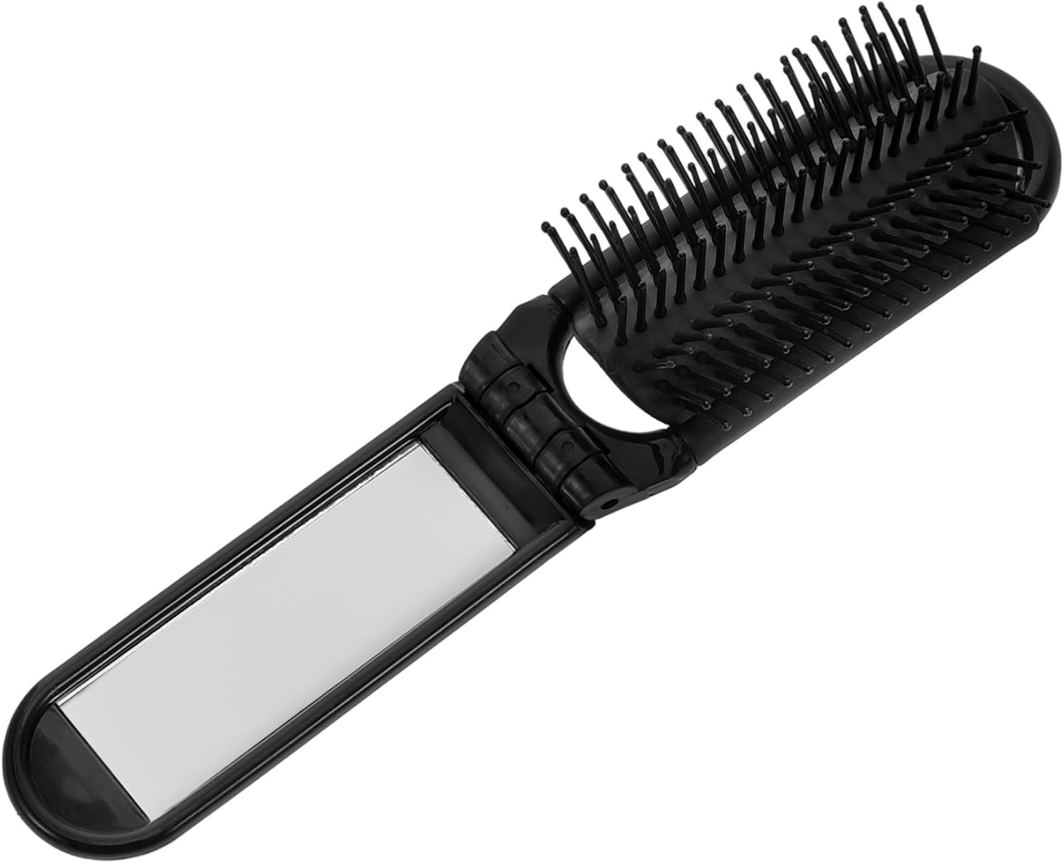 COMPUKAS Travel Hair Brush Mirror Compact Folding Brush for Women Hair Comb Portable Folding Mirror for Makeup for Gym Purse image number 6