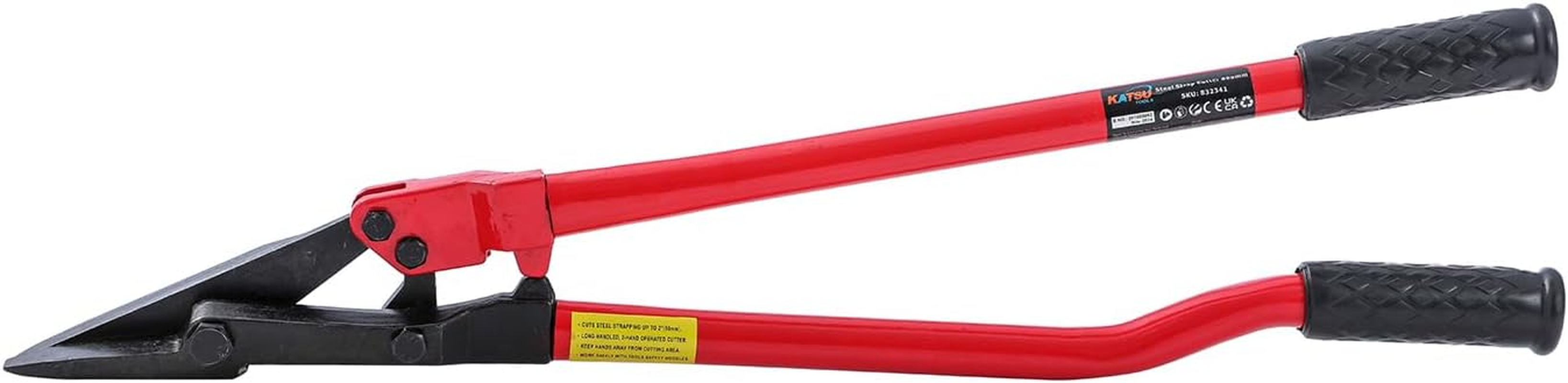 KATSU Tools 24 Inch Steel Strapping Cutter, Chrome Vanadium Steel Blades, for Straps up to 50Mm Wide, Portable and Durable 832341