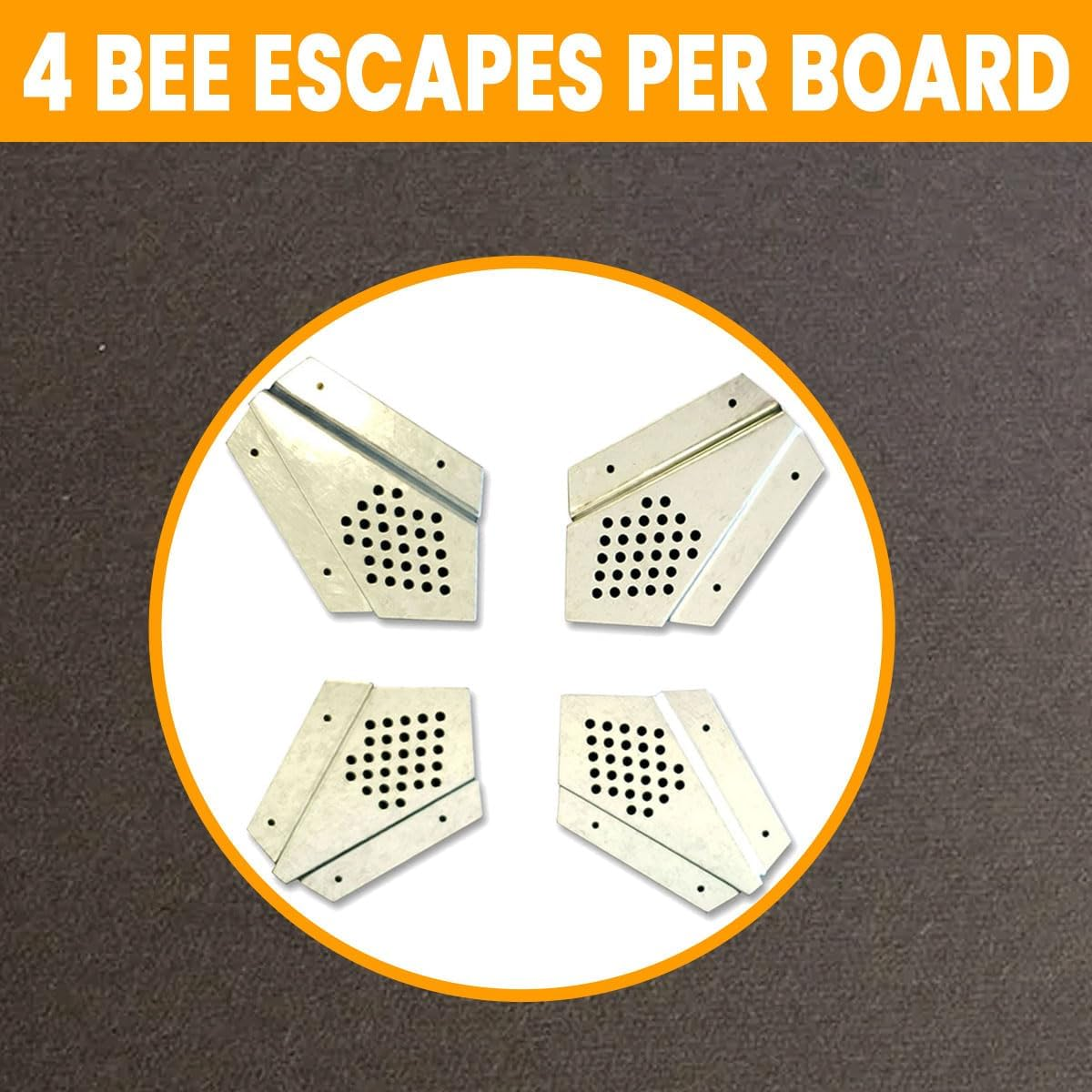 10 Frame Bee Hive Escape Board with 4 Metal Bee Escape Clearer &ndash; Plywood Construction with New Zealand Pinewood Border Beehive Tools Beekeeping Tools image number 3