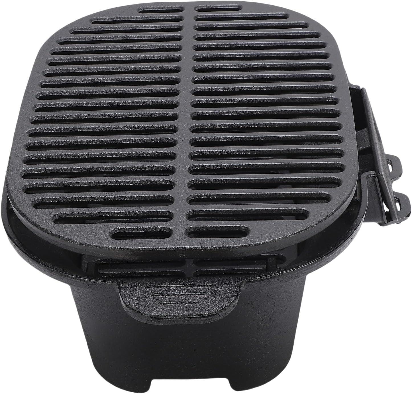 Fdit Portable Cast Iron Hibachi Grill, Japanese Style Tabletop Charcoal BBQ Grill for Outdoor Camping Backyard image number 4