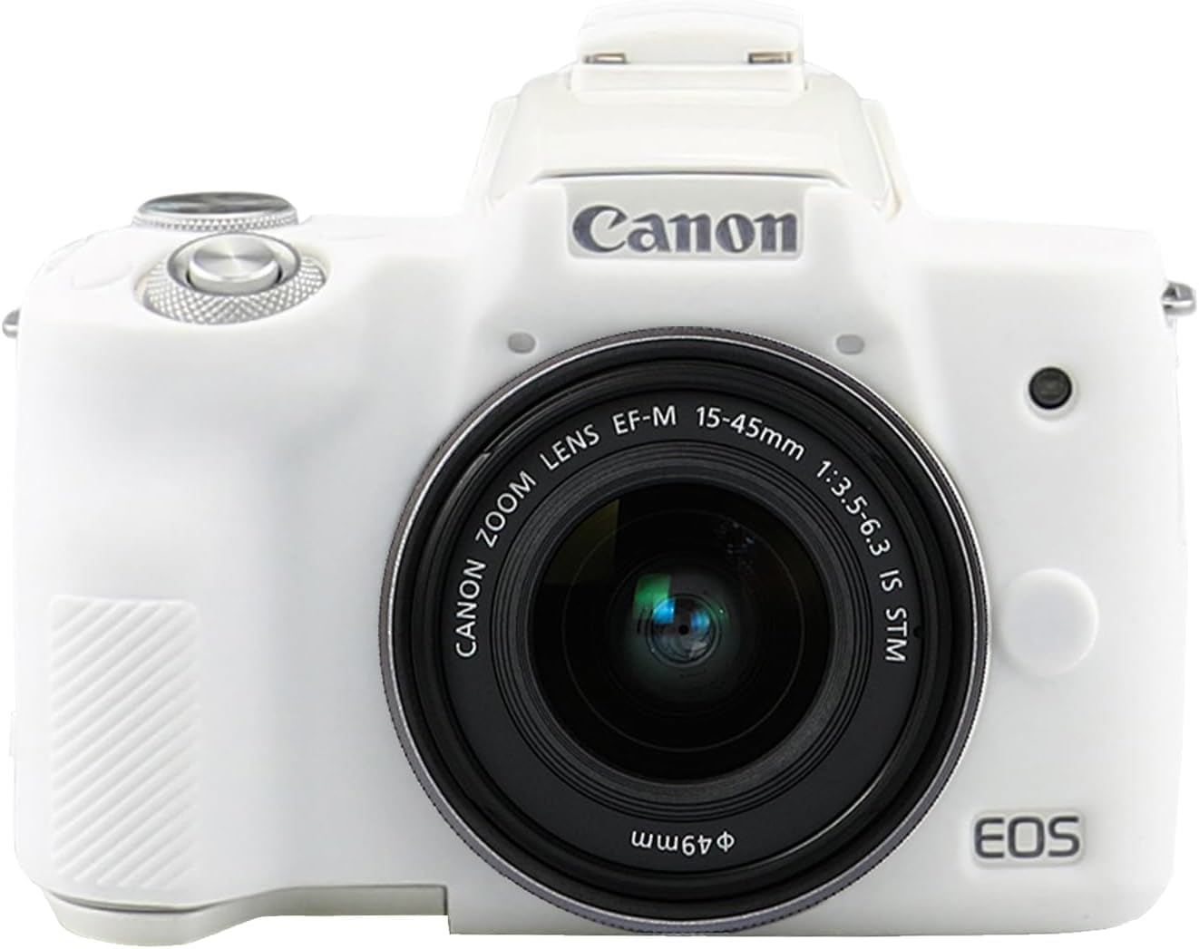 Camera Case for  EOS M50/M50 Mark II Digital Camera, Anti-Scratch Soft Silicone Case Cover Housing Protective Cover Protector Camera Body Skin Case (White)