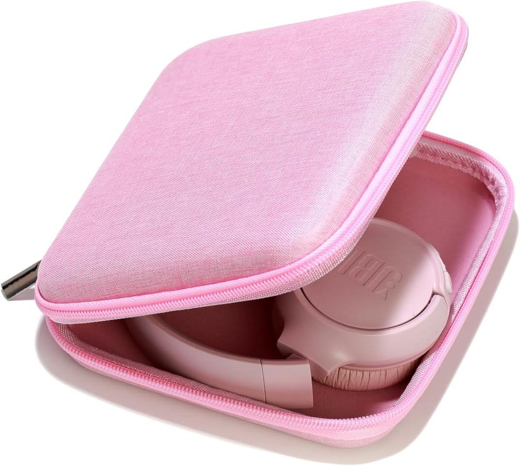 Ginsco Ultra-Slim Case Compatible with JBL Tune 510BT Bluetooth Headphones, with JBL Tune 520BT/670NC Live 460NC, Wireless On-Ear Headphones, Travel Carrying Headphone Case (Purple)