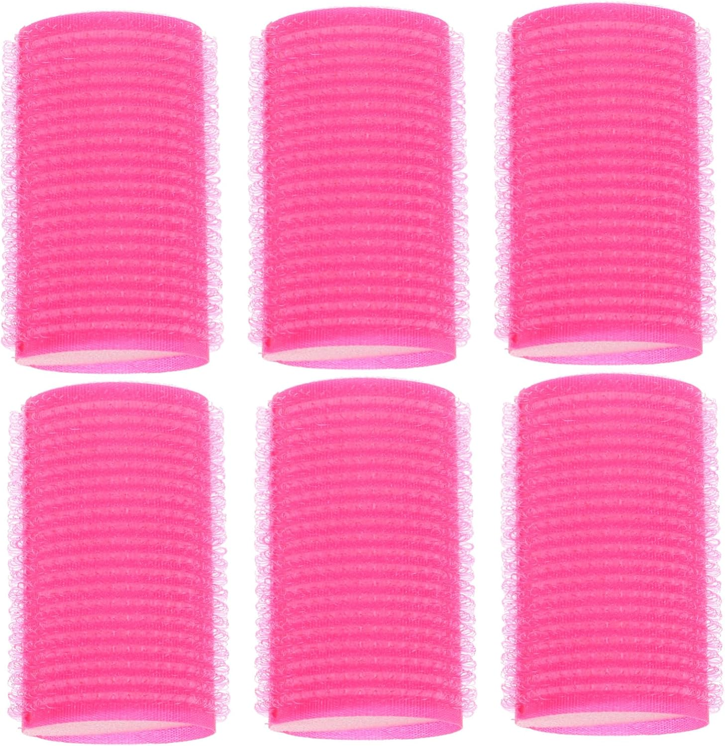 HONMEET 6Pcs Sponge Hair Rollers Self-Adhesive Sleep Rollers Heatless Fringe Curler Curlers for Hair Styling Random Color image number 1