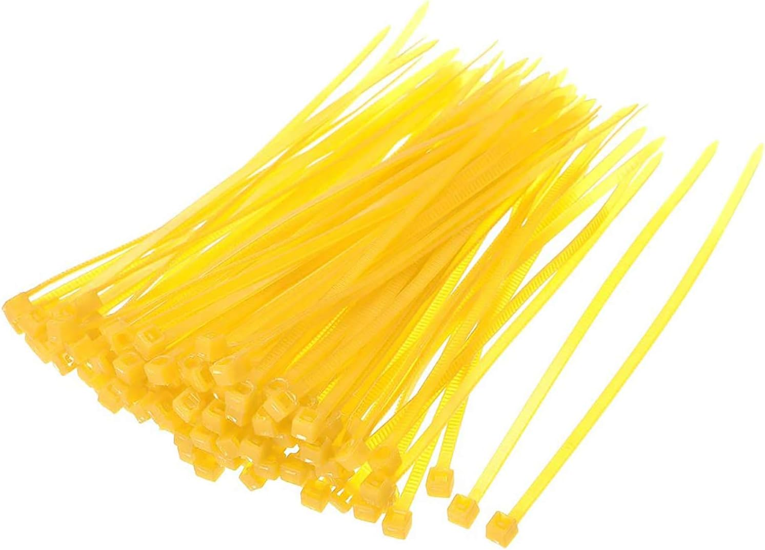 URBEST 1000 Pcs Self Locking Wire Cable Zip, Tie Fasten Wrap 6 Inch Nylon Zip Tie (Brown) image number 3