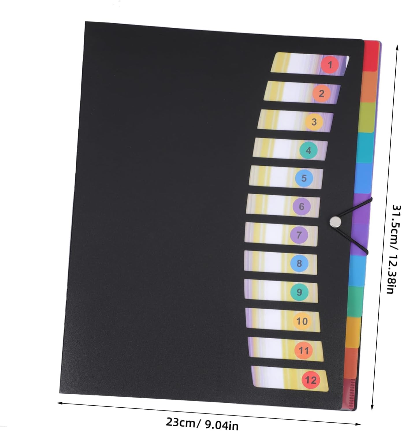 FIXOSHEE Portable Document Folder File Bag Expanding Pockets Stylish and Dignified for Teachers Students Engineers image number 4