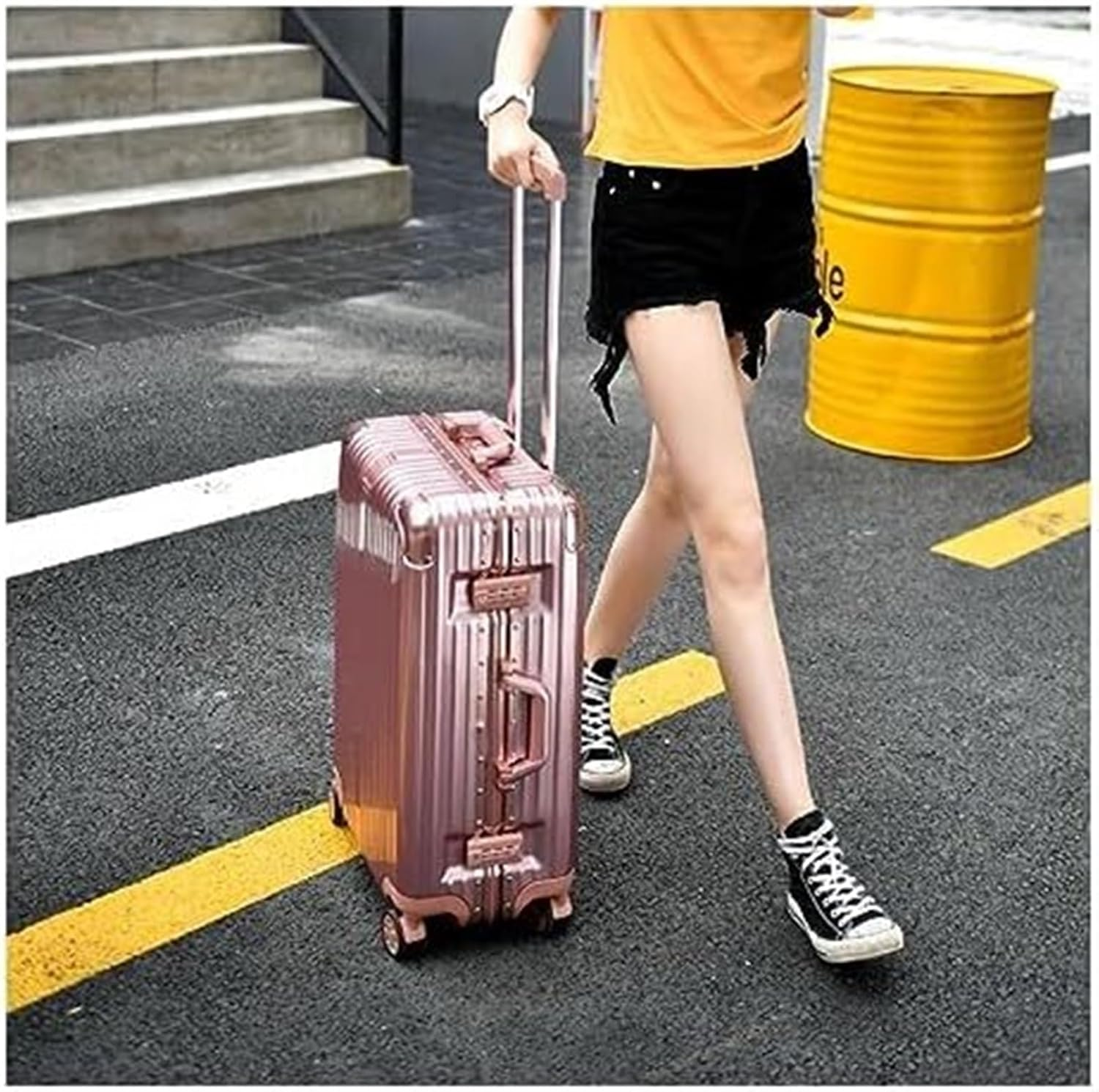 KYUSAR Carry on Luggages Suitcase Travel Luggage Suitcase Spinner with Wheels,Hardside Carry on Suitcase for Travel Suitcase Luggage Suitcases (Color : A, Size : 24In) image number 1