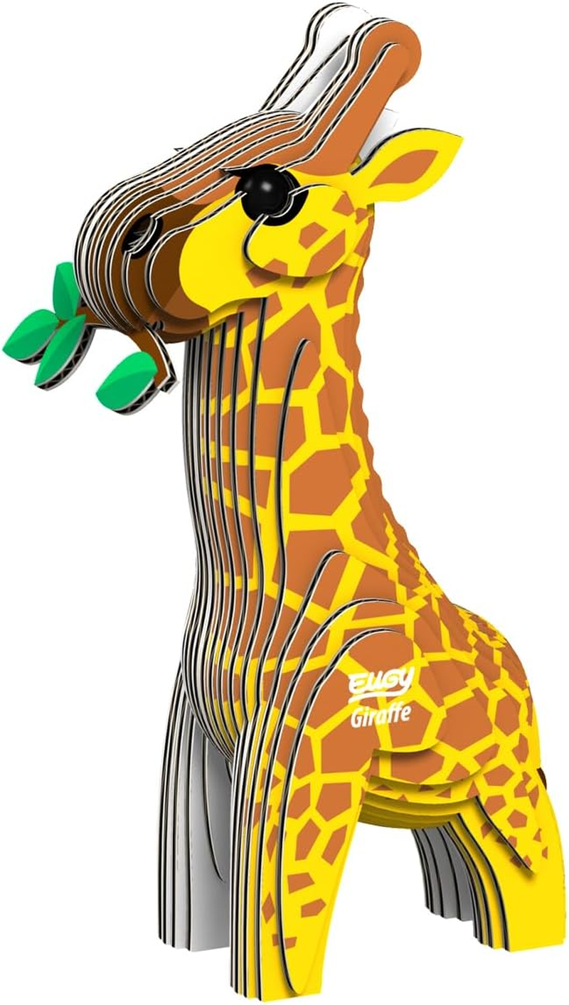 EUGY 009 Giraffe 3D Paper Puzzle - 20 Pieces Eco-Friendly Educational Toy Puzzle for Boys, Girls & Kids Ages 6+ image number 2