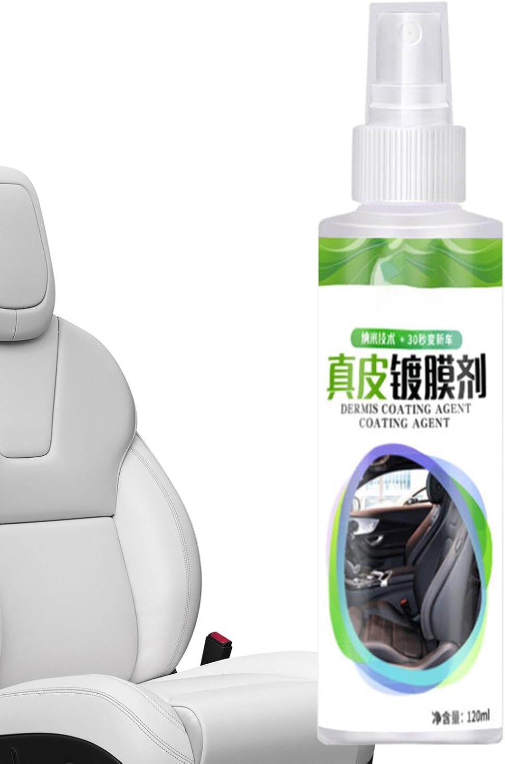 Lisutupode Leather Polish for Car Interior - Car Leather Conditioner Renovation Agent Cleaning Spray | Vehicle Interior Care, 120Ml Automotive Cleaning Supplies, Long-Lasting Protection image number 1