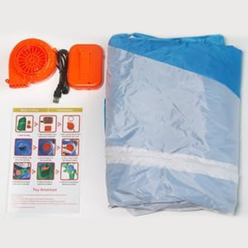 Adults Inflatable Shark Costume Blow up Jumpsuit Fancy Dress Funny Carcharias Suit for Halloween, Birthday Gift Cosplay Party image number 6