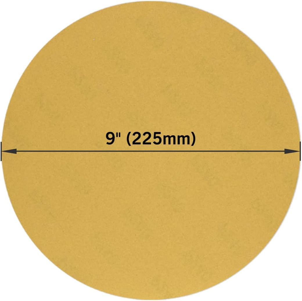 ROLLINGDOG 9" Sandpaper Sheets - 6 Each #80#120#240(18 Total),Hook&Loop Sanderpaper for Wood Metal or Other Surfaces(For ROLLINGDOG Corner Sander) image number 1