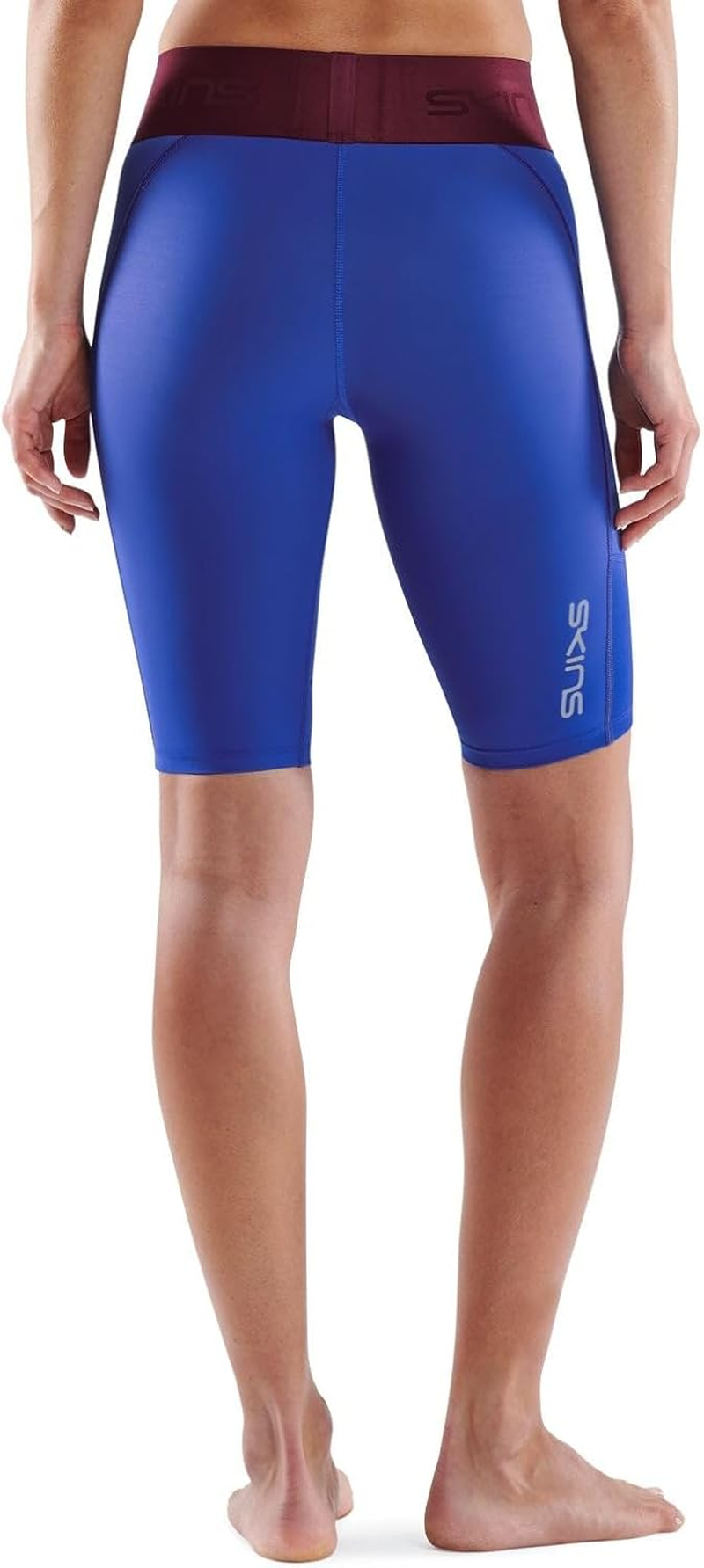 Skins Compression Series 3 Womens M Half Tights Activewear/Gym Dazzling Blue