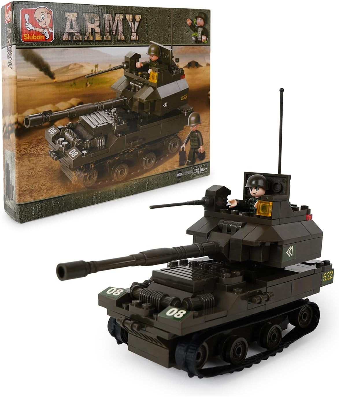 Sluban Tank Army Building Kit (178-Piece) image number 1