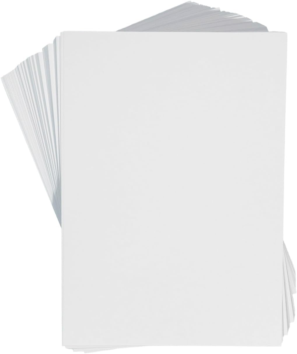 ANSSDO 50 Sheets White Cardstock, A4 250Gsm Thick Paper Sheets Heavyweight Card Paper for Printing Scrapbooking Card Making Invitations Menus Flyers DIY Arts Crafts, 21 Cm X 29.7 Cm image number 1