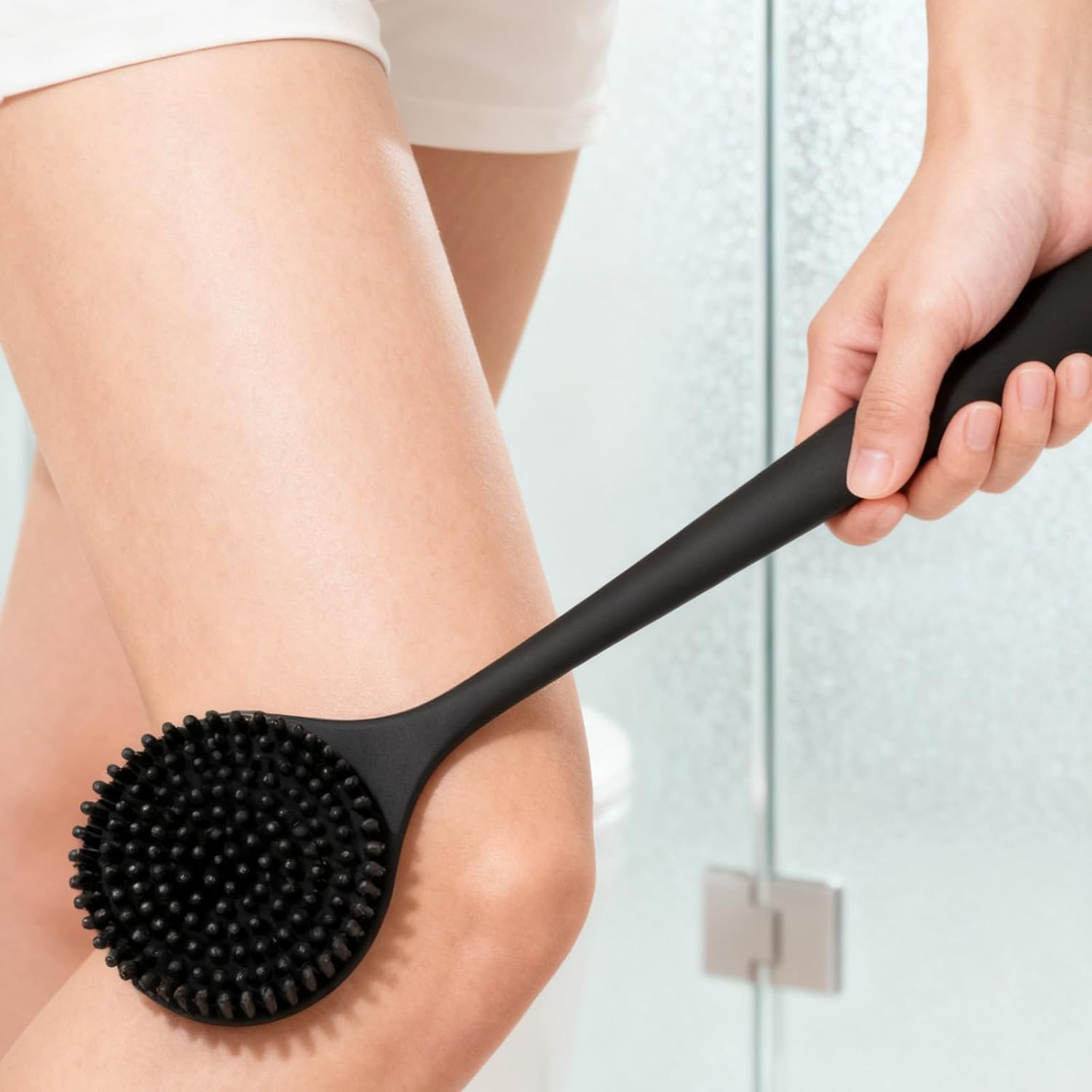 Silicone Bottle Brush, 12.5" Water Bottle Cleaner for Baby Bottles with Long Handle, for Hydro Flasks, Tumblers, Sports Cups, Glassware, Vases and Narrow Neck Containers, Smaller Bottles Openings image number 2