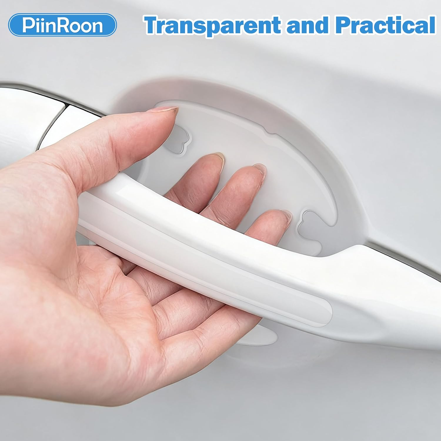 Car Door Handle Protector, 28 Pcs Car Door Handle Scratch Protectors, Clear Scratch Collision Protection Guard Side Paint Cover Stickers Doors Corner Protectors for Most image number 5