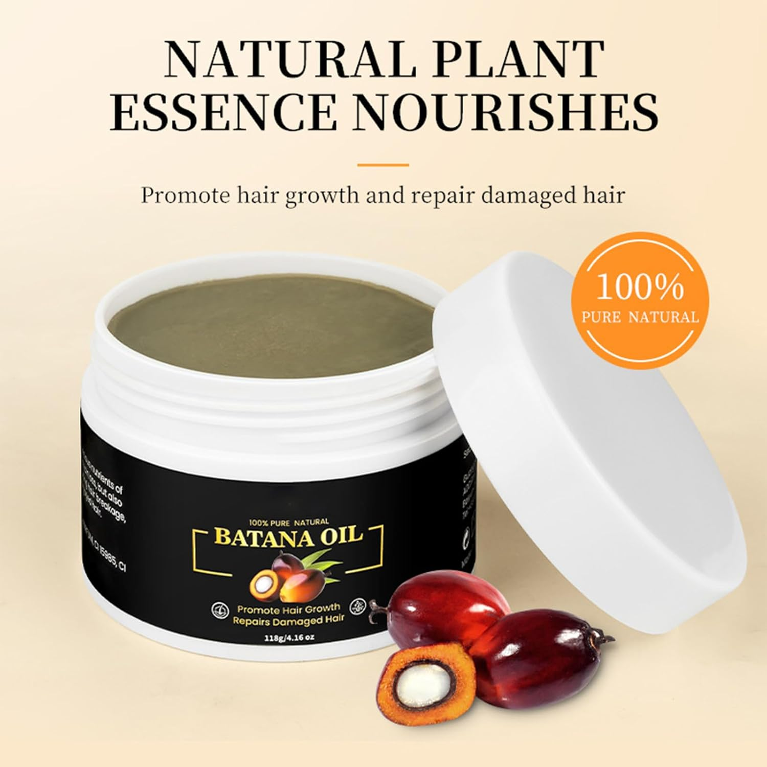 TTFP Batana Oil for Hair Growth - Organic Batana Oil Cream, Raw Batana Oil Hair Growth Treatment image number 4