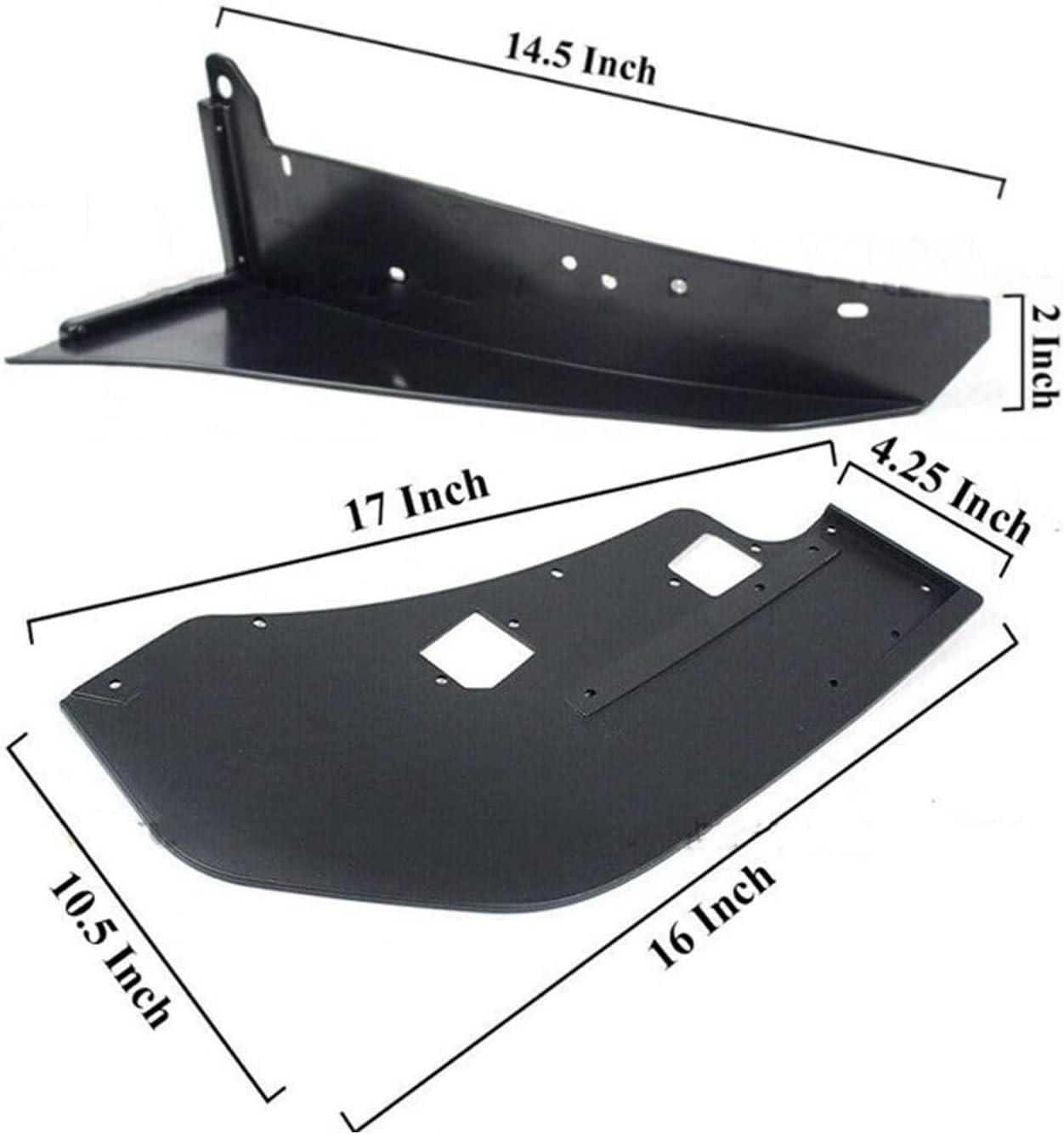 Front Bumper Corner Spoiler for Mustang GT500 2014‑2021, Universal Front Bumper Lip Strut Rod Spoiler for Mustang GT500 2014-2021, Front Bumper Chin Spoiler image number 3