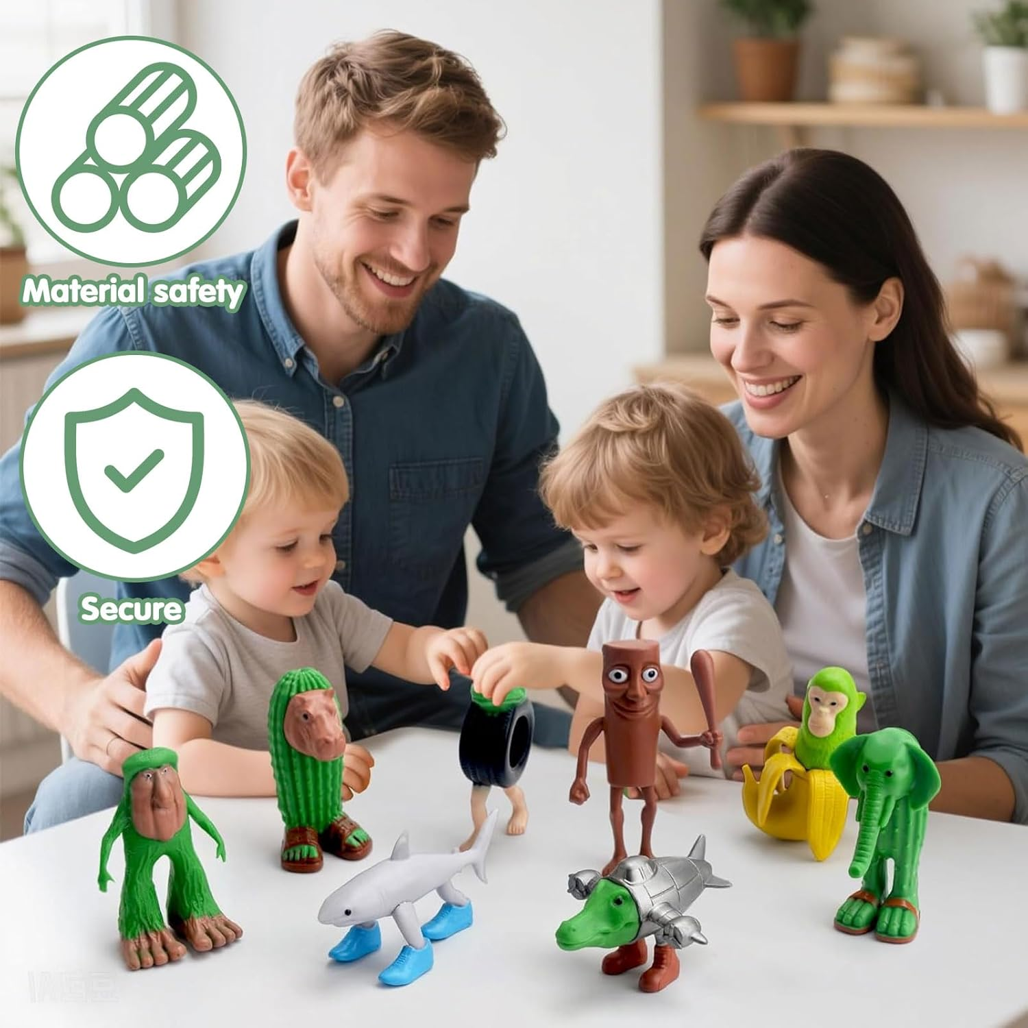 Italian Brainrot Figures Set, 8 Pieces Tralalero Meme Figures, Funny 3D Printed Collectible Figures, Shark, Monkey & More, Decoration & Gift for Fans image number 6