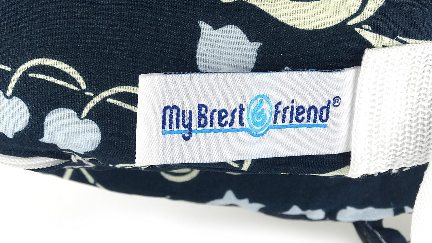 My Brest Friend Original Pillow, Bluebells - Grey Flowing Fans image number 2
