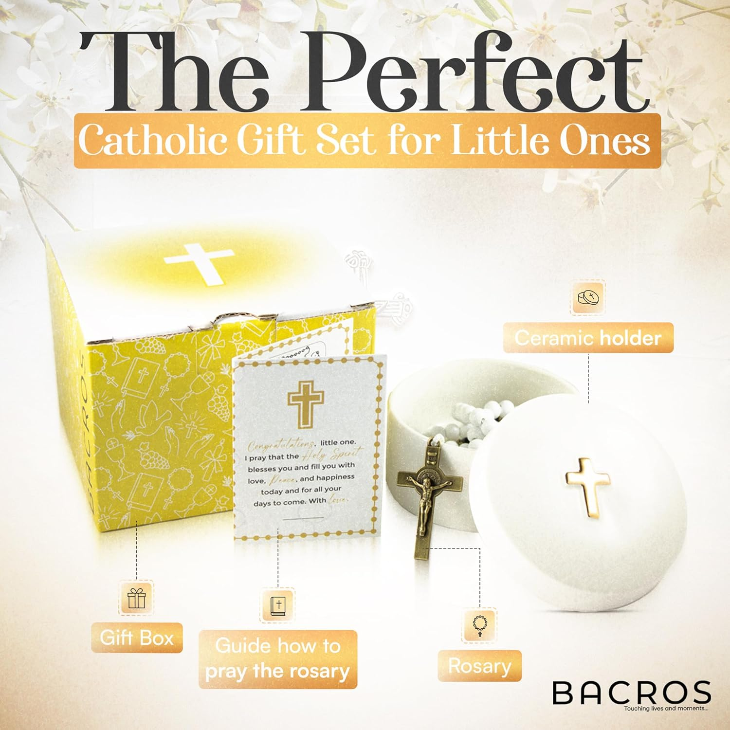 Baptism Gifts for Girl, Baptism Gifts, Catholic Baptism Gifts, Kids Rosary Beads Catholic, Baby Baptism Gifts, Christening Gifts for Girls, Christening Gifts for Girls, First Communion Gifts.