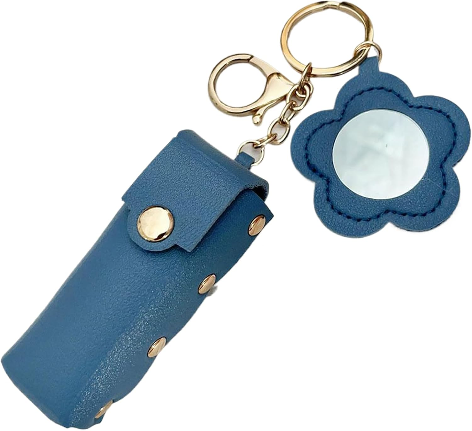 Mivpzisk Lip Balm Case, PU Leather Lip Balm Holder, Fashion Portable Cosmetic Pouch for Women Girls Makeup Travel Car Key image number 2