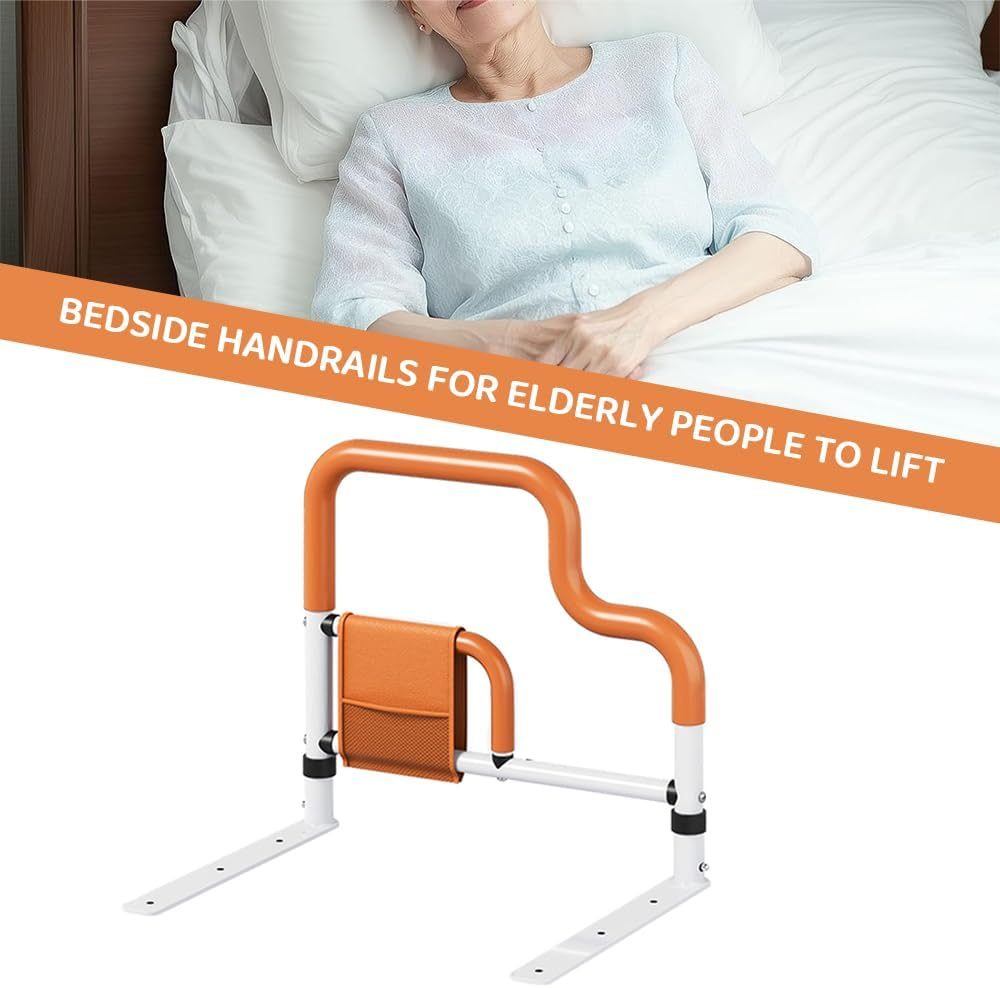 Bed Rails for Elderly &ndash; Bedside Support Rail That Slides under the Mattress for Seniors & Individuals with Limited Mobility, Safety Handrail for Bedroom Assistance image number 3