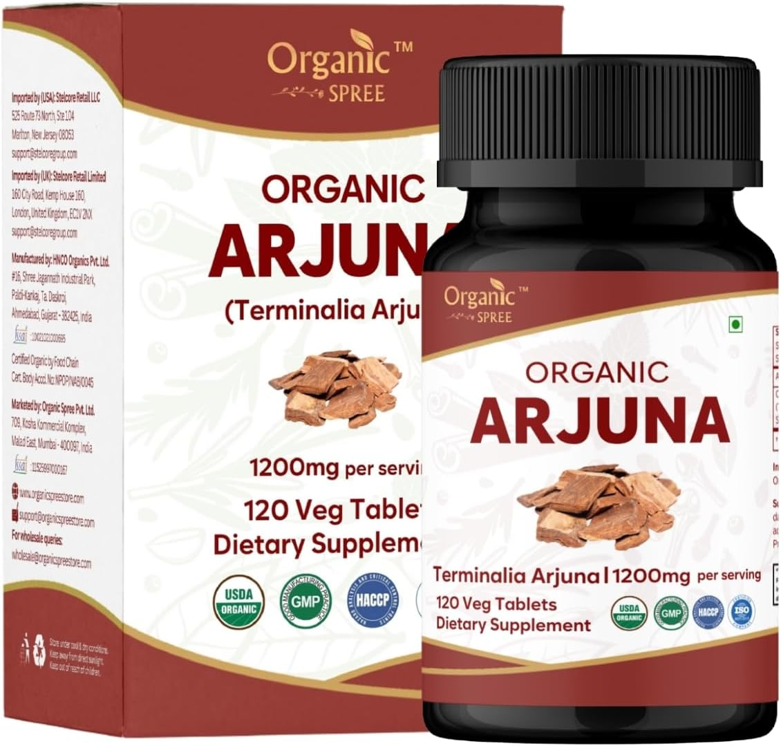 Arjuna 120 Tablets | Terminalia Arjuna | USDA Organic Certified | Organic and Natural 120Tab image number 4