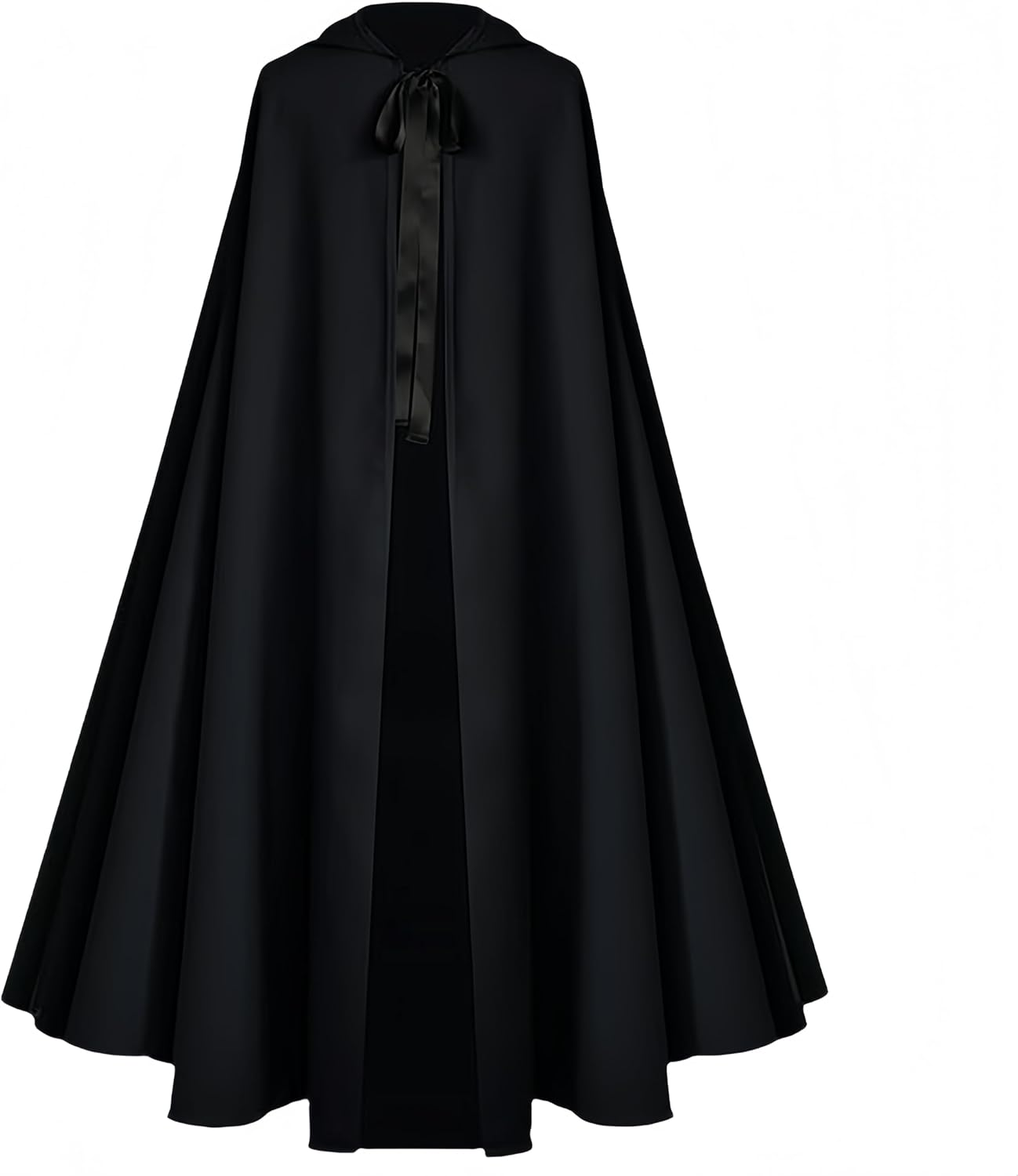 Proumhang Halloween Hooded Cloak for Adults - Renaissance Medieval Witch Cape Costume for Men & Women, Hobbit Cosplay Short Cape 130Cm/51