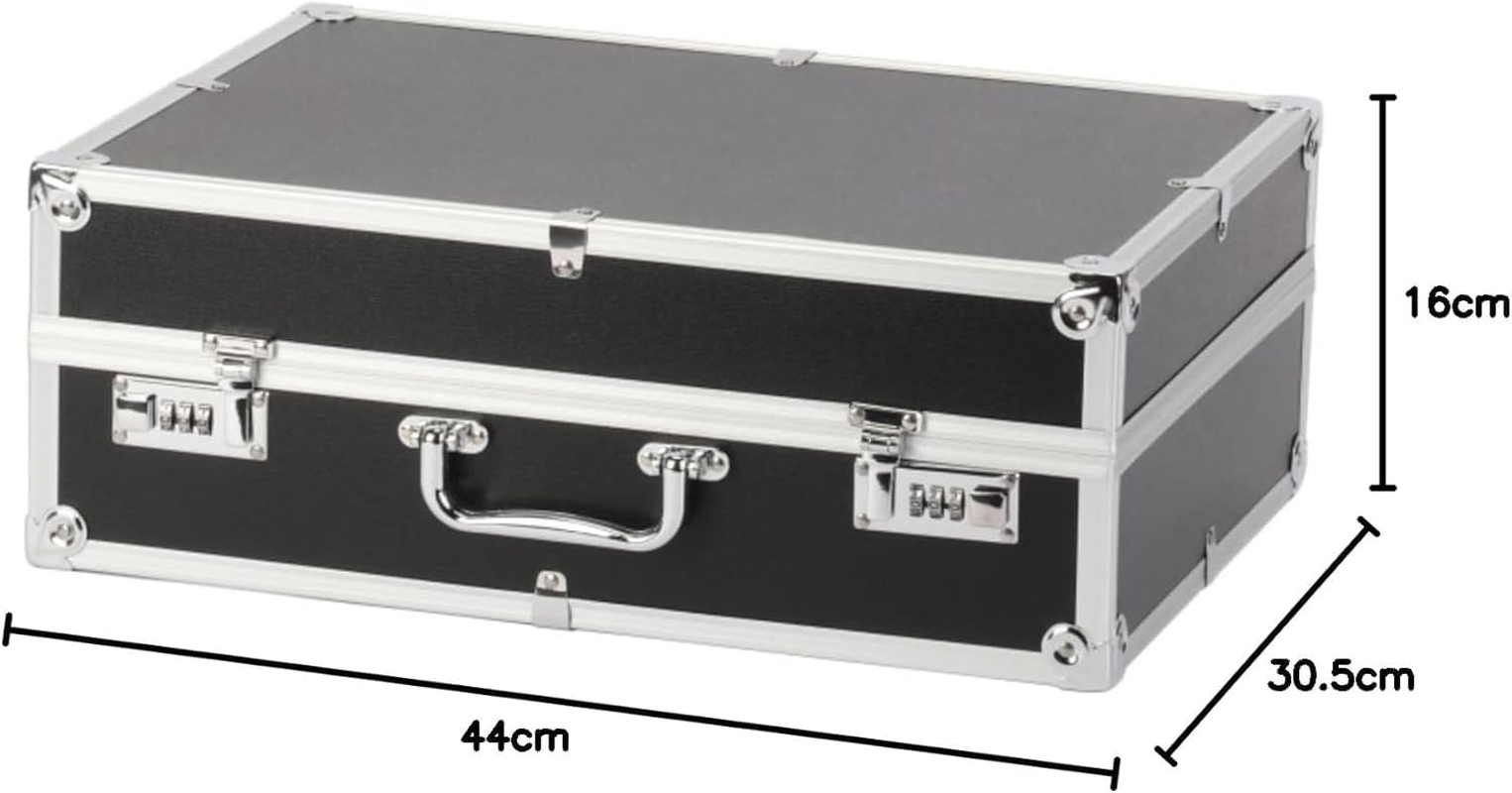 BEELUCK Graded Card Case with 48 Slot, Waterproof Storage Box, Trading Card Box for PSA Graded Slab, MTG Cards Storage Box with 3-Digit Combination Lock for Sports Cards image number 4