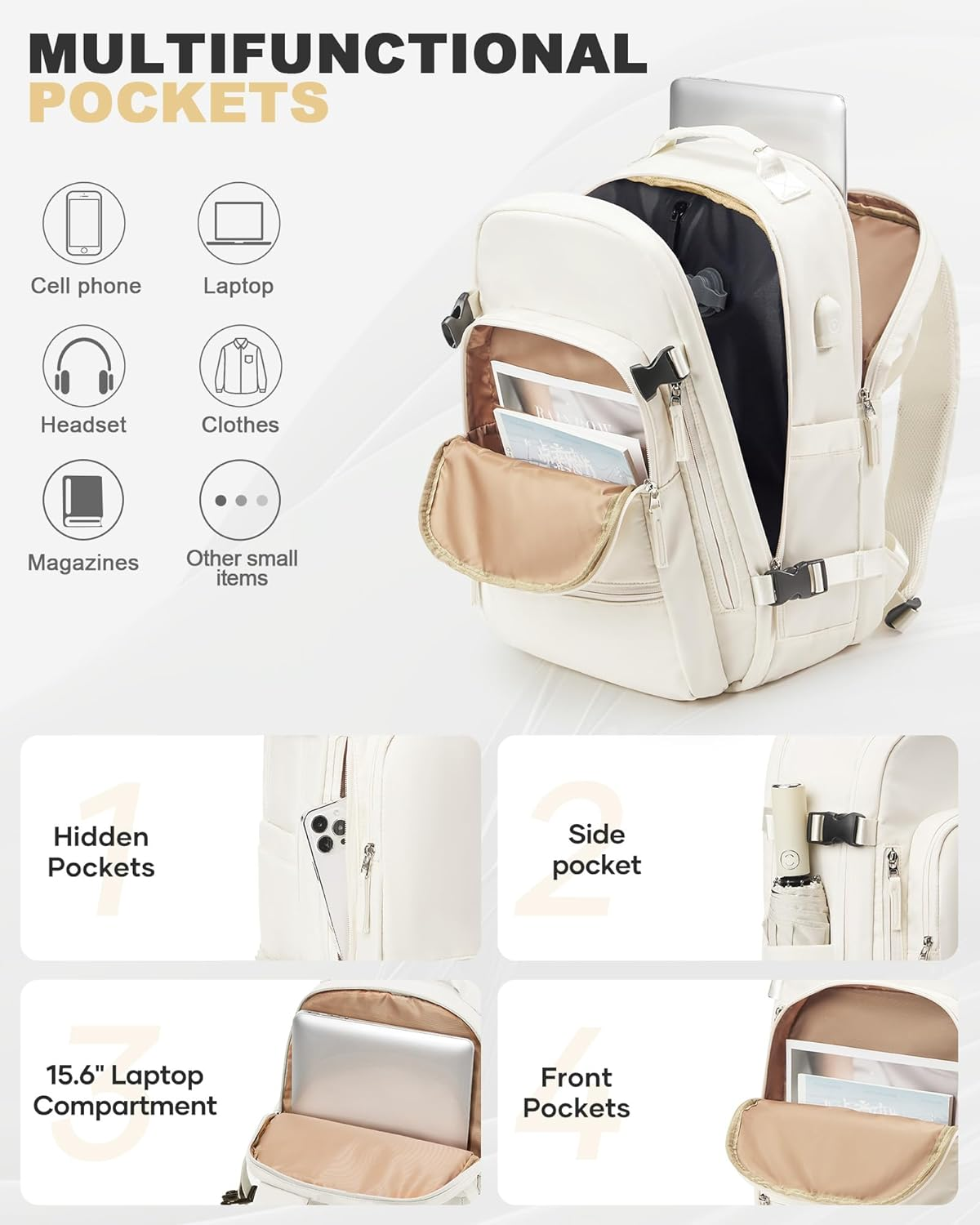 Coofay Vacuum Backpack Airback Backpack image number 6