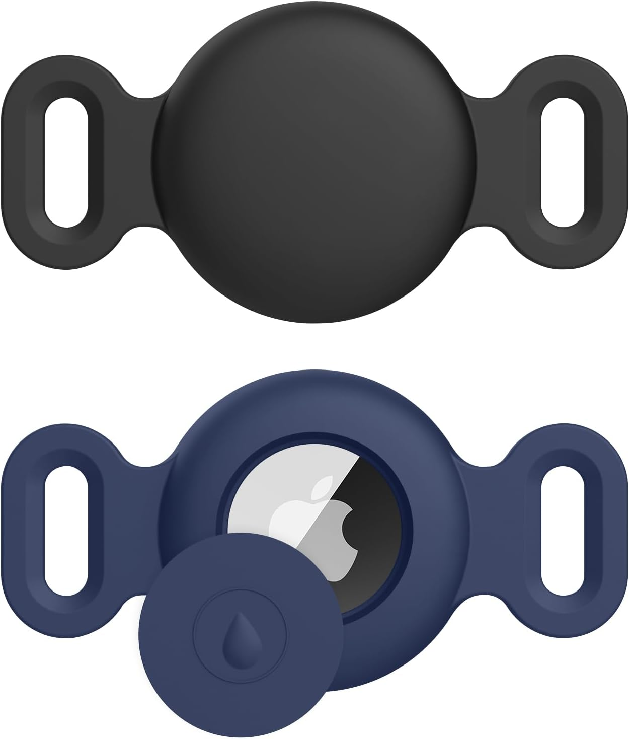 2-Pack Case for Apple Airtag Holder Dog Cat Collar, Silicone Protective Cat Dog Collar Airtag Holder, Pet GPS Tracker Collar Holder image number 6