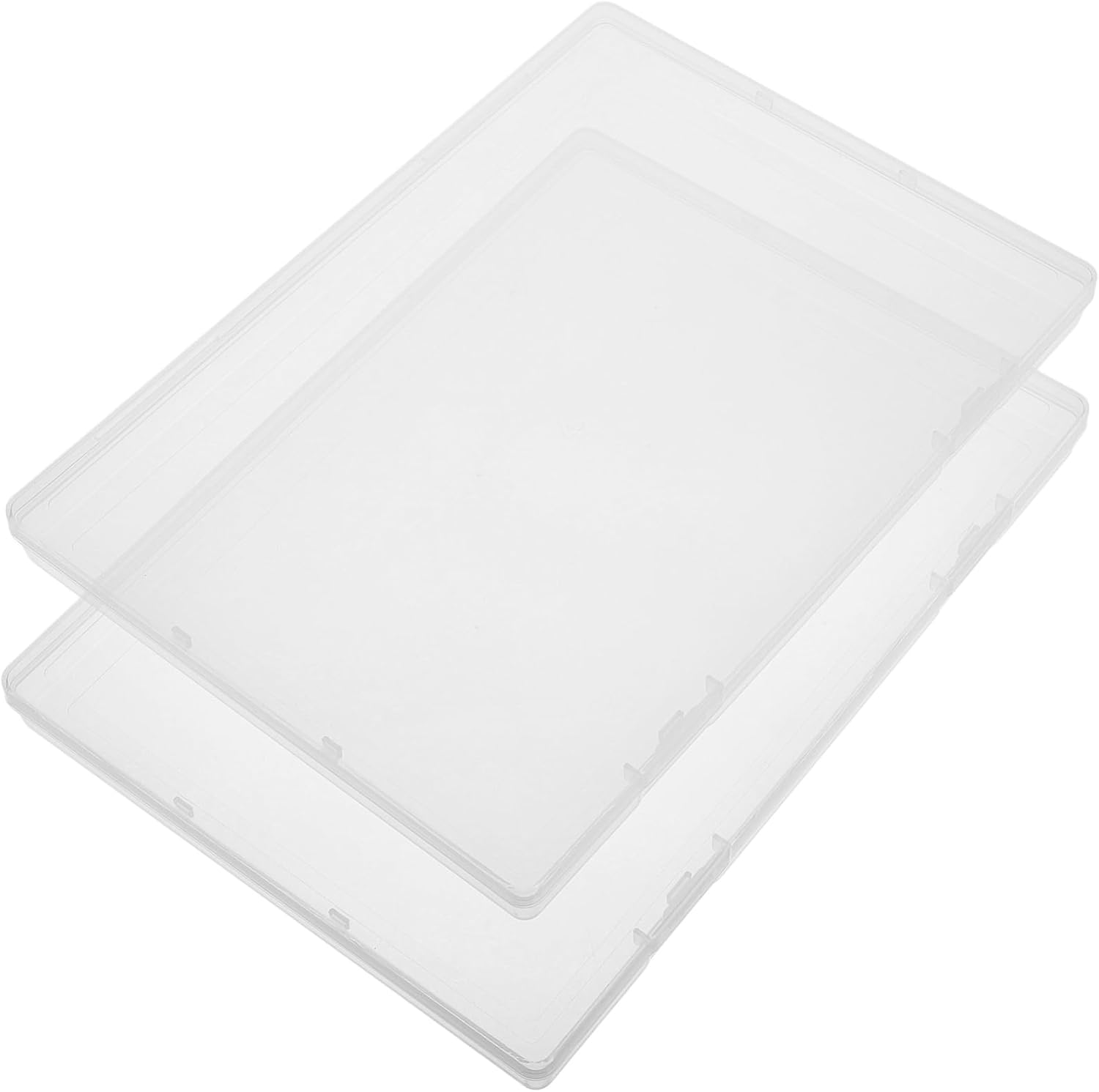 NOLITOY 2Pcs A5 Birth Certificate Storage Box Lid Plastic Organizer for Important Documents Keepsake Holder for Travel and Home Office image number 6