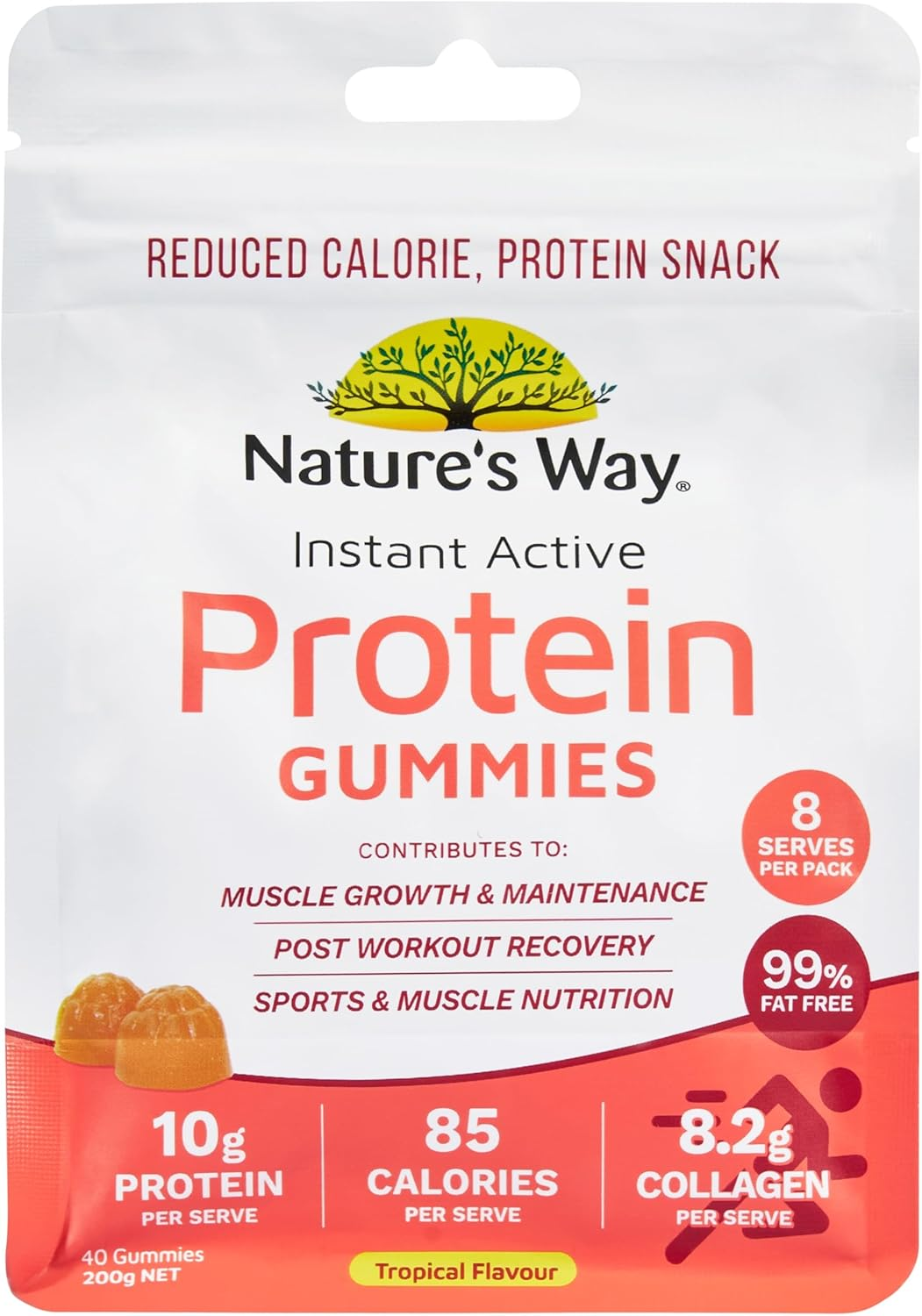 Nature'S Way Instant Active Tropical Protein 40 Gummies image number 2