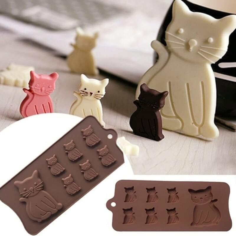 Cat Cake Mold Silicone 3D Kitten Biscuits Fondant Handmade Bakeware Tools Clay Chocolate Candy Mould image number 4