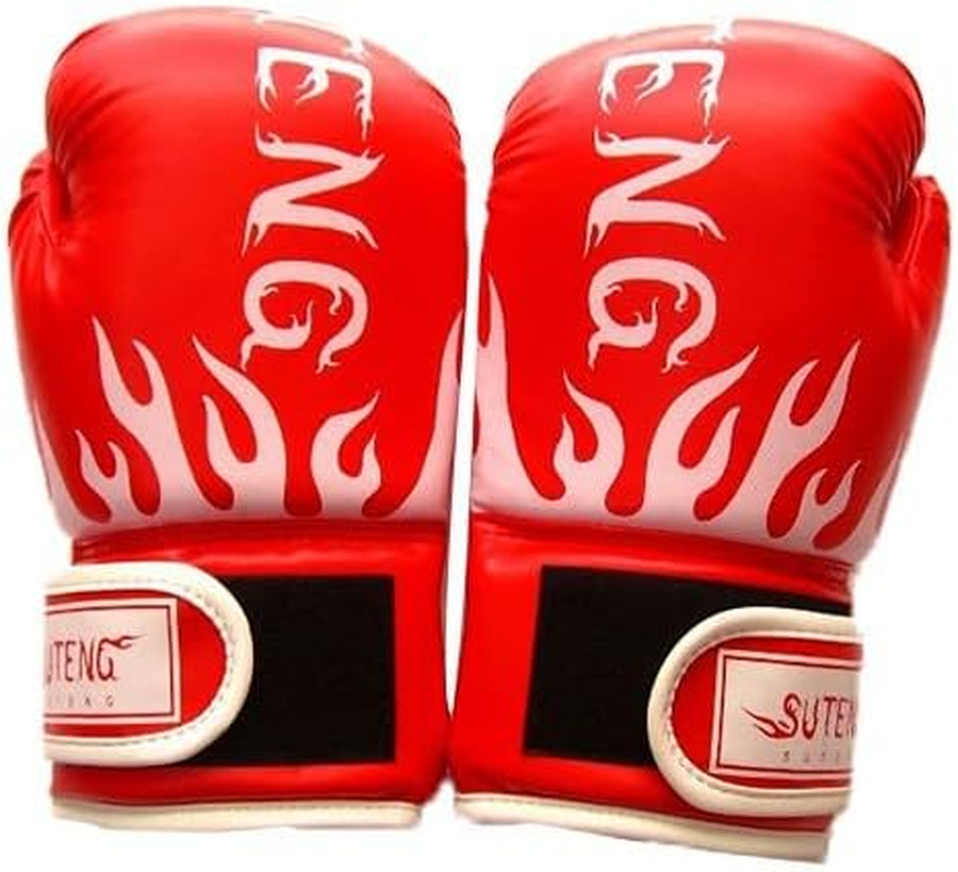 AIMALL Children Kids Boxing Sparring Training Gloves MMA Kick Boxing Punching Gloves - 3-12Y, High-Grade PU Leather & Sponge, Ventilated, Protective, 25X15X3Cm - Blue image number 3