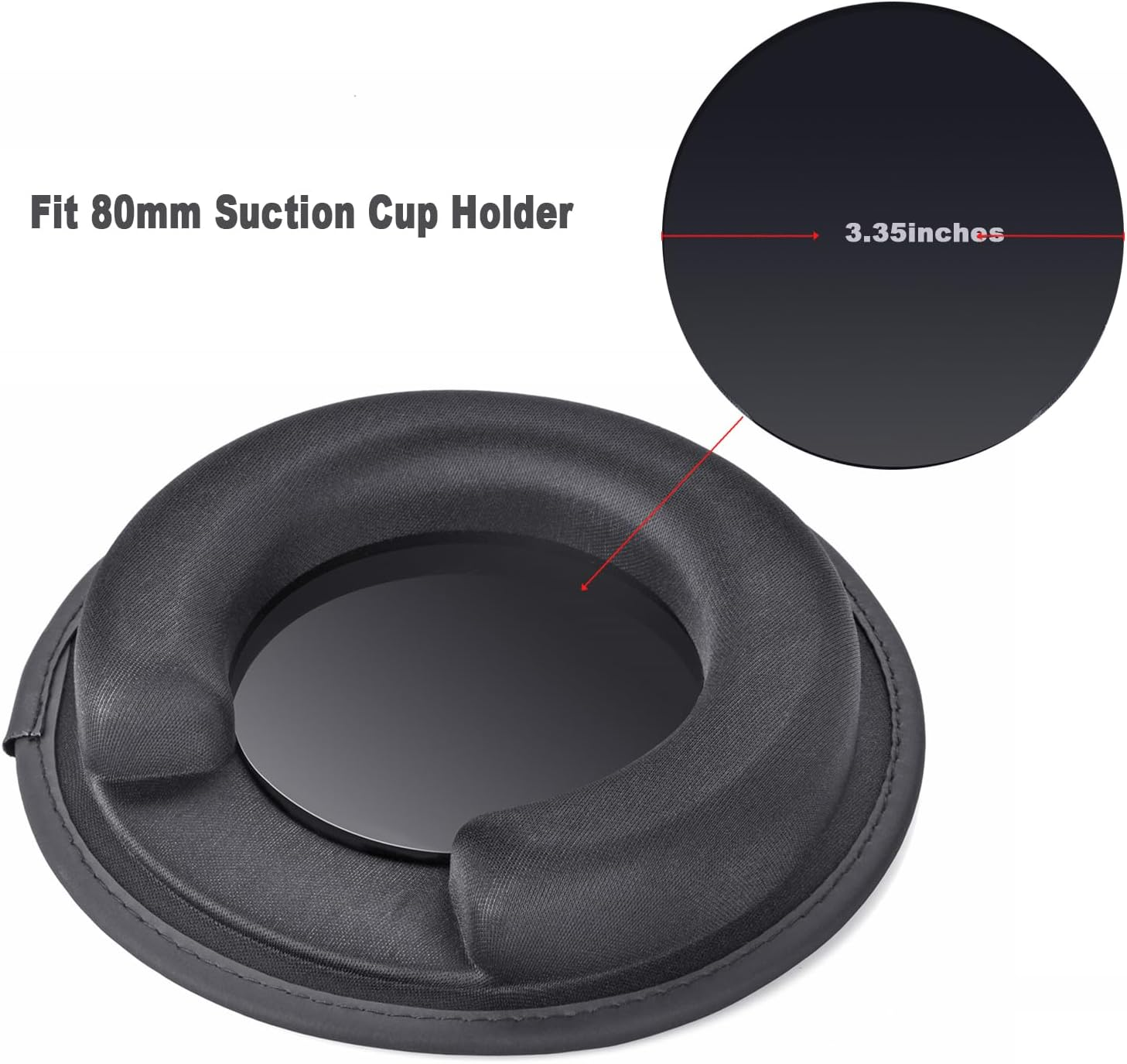 Portable Weighted Dash Mount Holder for Garmin GPS Devices, Black Bean Bag Anti-Slip Dashboard Mount for Car