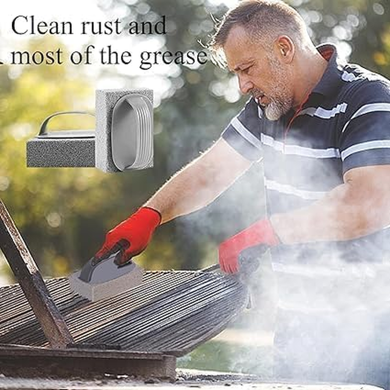 Hand-Held Pools Pumice Stone, 2 PCS Pumice Stone for Cleaning, Pool Cleaning Block with Handle, for Baking Tray Pumice Stones image number 5