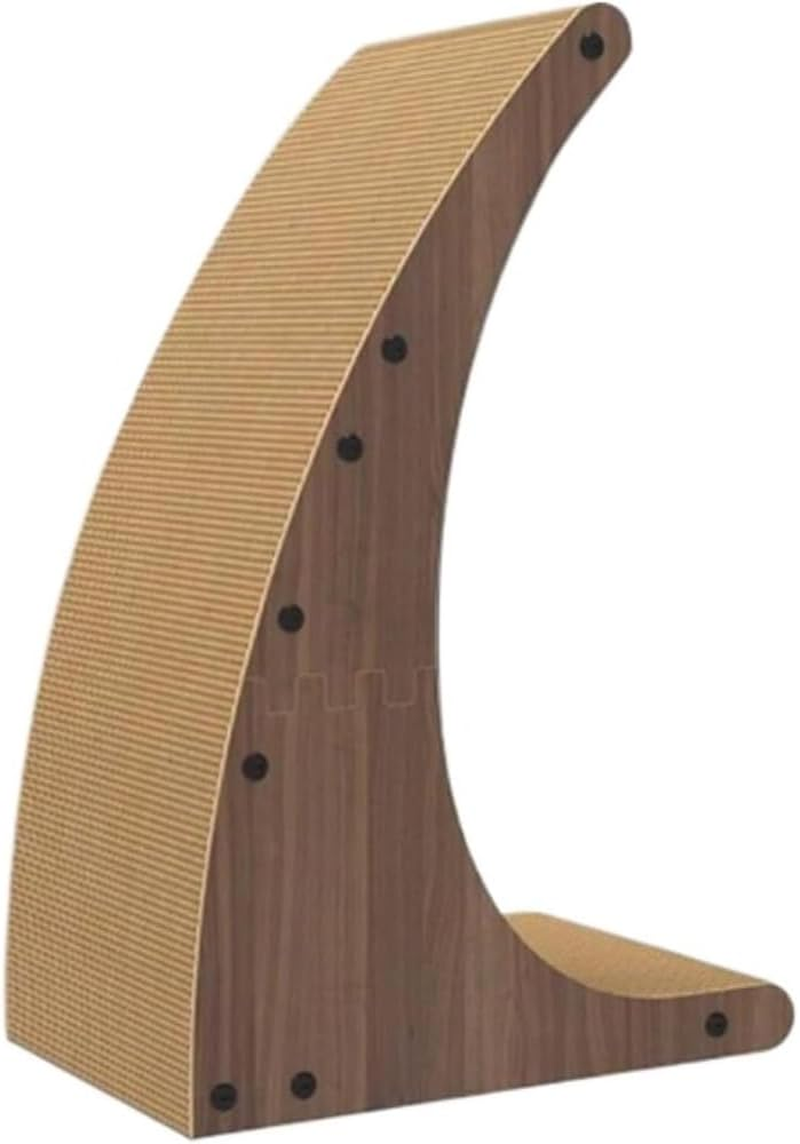 Large Cat Scratching Post and Pad &ndash; Durable Corrugated Cardboard, L-Shaped Scratch Boards, Protects Furniture, Fun Toy for Indoor Cats to Stretch and Play image number 2