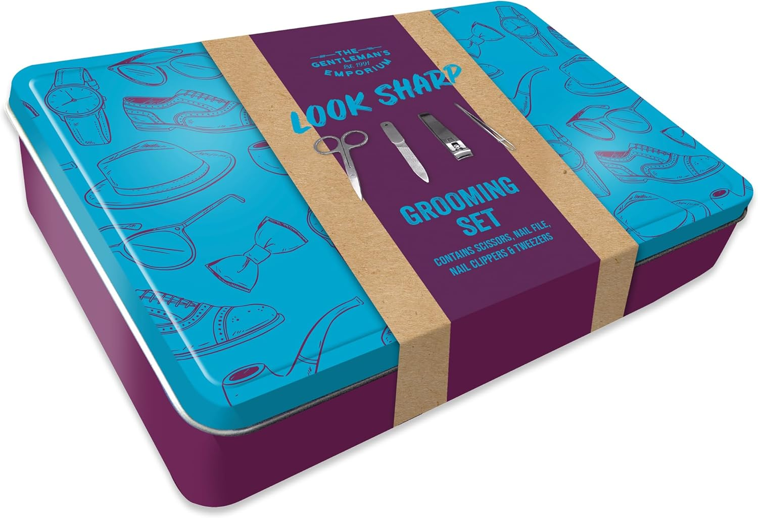 Robert Frederick Look Sharp Gentleman'S Grooming Kit - Includes Nail Clippers, Scissors and Tweezers image number 1