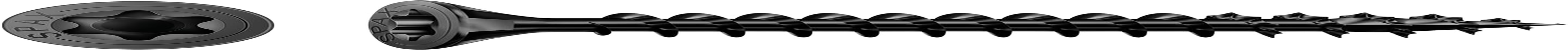 SPAX Universal Screw, Countersunk Head, Black, T-Star Plus, Full Thread (3.5 X 30 Mm, Pack of 200)