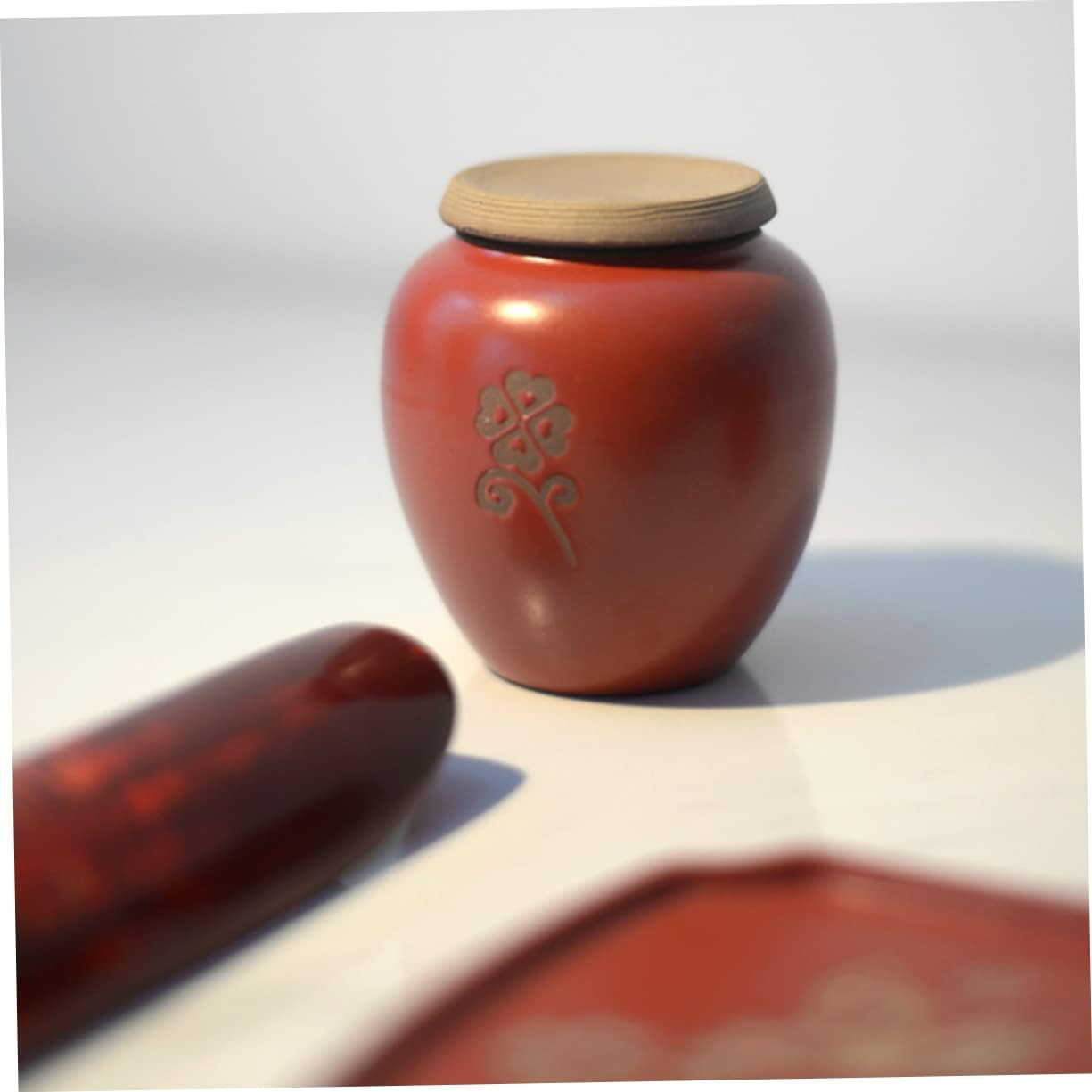 LABRIMP Retro Tea Canister Ceramic Jar Tea Storage Jars Storage Containers Home Decor image number 5