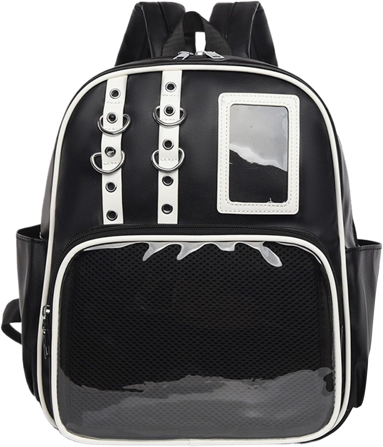 PU Bag | Aesthetic Storage Pouch with Pin Board,Badge Display Bag | for Work Fitness Everyday Sports Travel Luggage Hiking Comic Con Outdoors