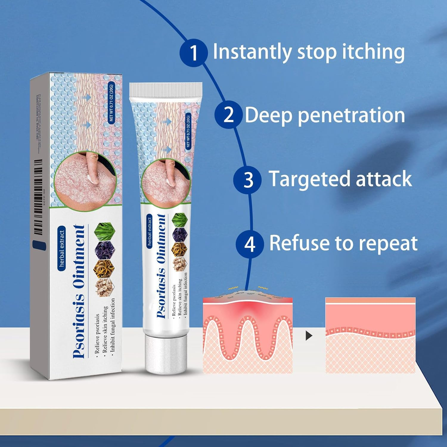 Moisturising Skin Care Cream for Body &ndash; Hydrating & Nourishing Formula &ndash; Soothing Daily Skin Moisturiser for Dry or Rough Skin image number 4