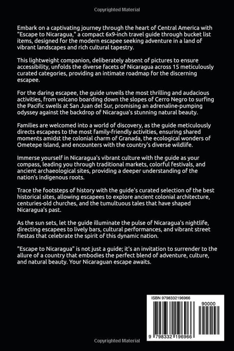 Escape to Nicaragua: 150 Bucket List Activities