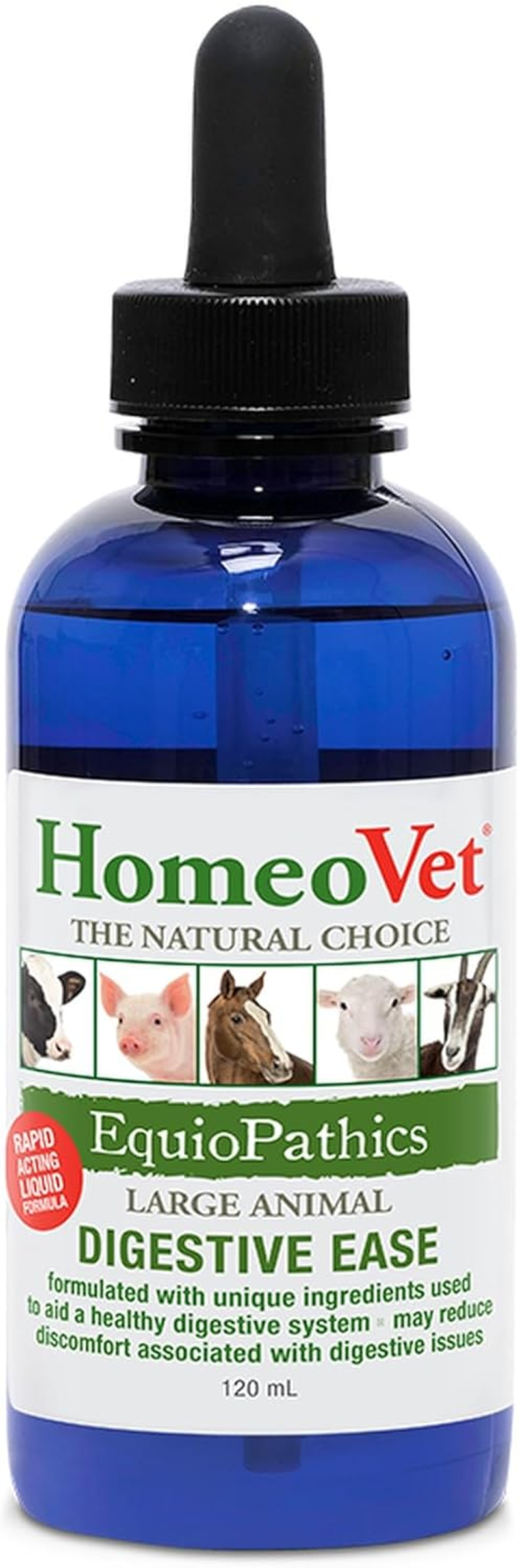 Homeovet Equine Digestive Ease 120 Ml - for Minor Digestive Upsets in Horses an All Natural Digestion Aid for Horses to Maintain a Well Balanced System for Equine Intestinal Health image number 5