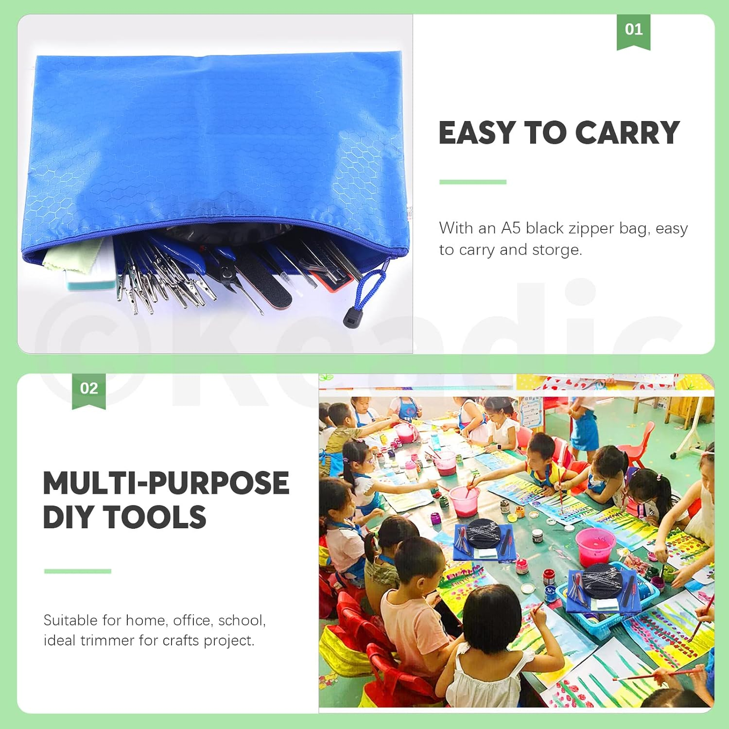 Keadic 37Pcs Gunpla Tool Paint Kit Includes Professional Gundam Model Basic Tools, Painting Stand Base Holder and Alligator Clip Sticks Modeling Tools for Airbrush Hobby Model Building Parts Assemble image number 2