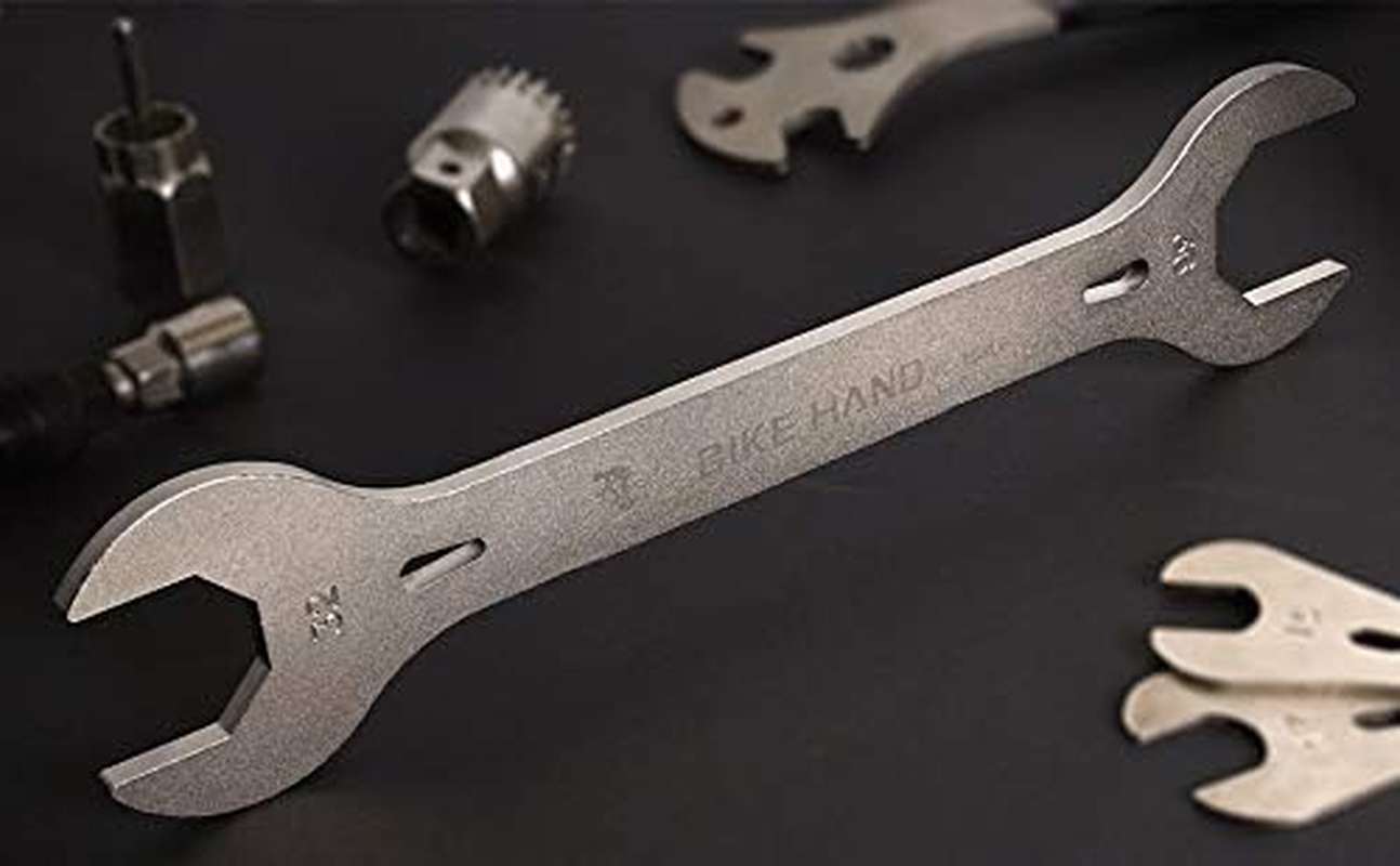 BIKEHAND 32Mm 36Mm 2 in 1 Headset Top Locknut Install Remove Removal Tool Cone Wrench Spanner for Vintage Bike Bicycle Threaded Fork image number 2