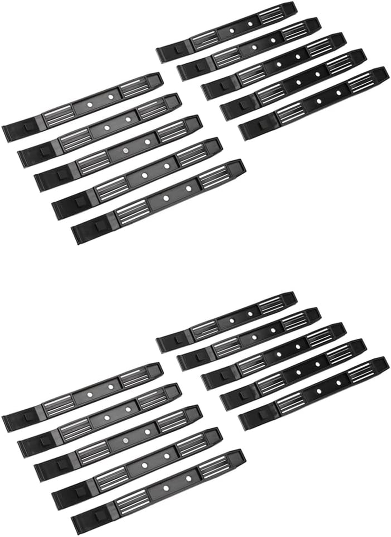 10 Pairs Hard Drive Rails Chassis Cage Accessories Drive Bay Slider Plastic Rails for 3.5 to 5.25 Hard Drive Tray image number 3
